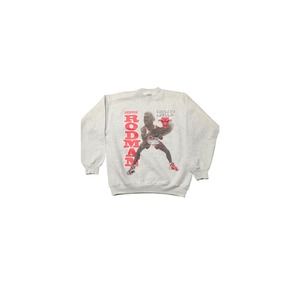 Vintage 90's Dennis Rodman Caricature Crewneck Sz XL Chicago Bulls.